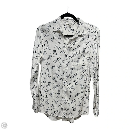 Top Long Sleeve By Beachlunchlounge In Black & White, Size: M