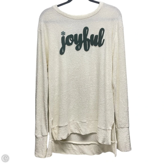 Sweater By royce In Green & White, Size: Xl
