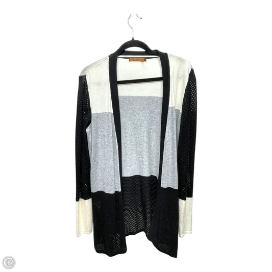 Cardigan By Belldini In Black & White, Size: L