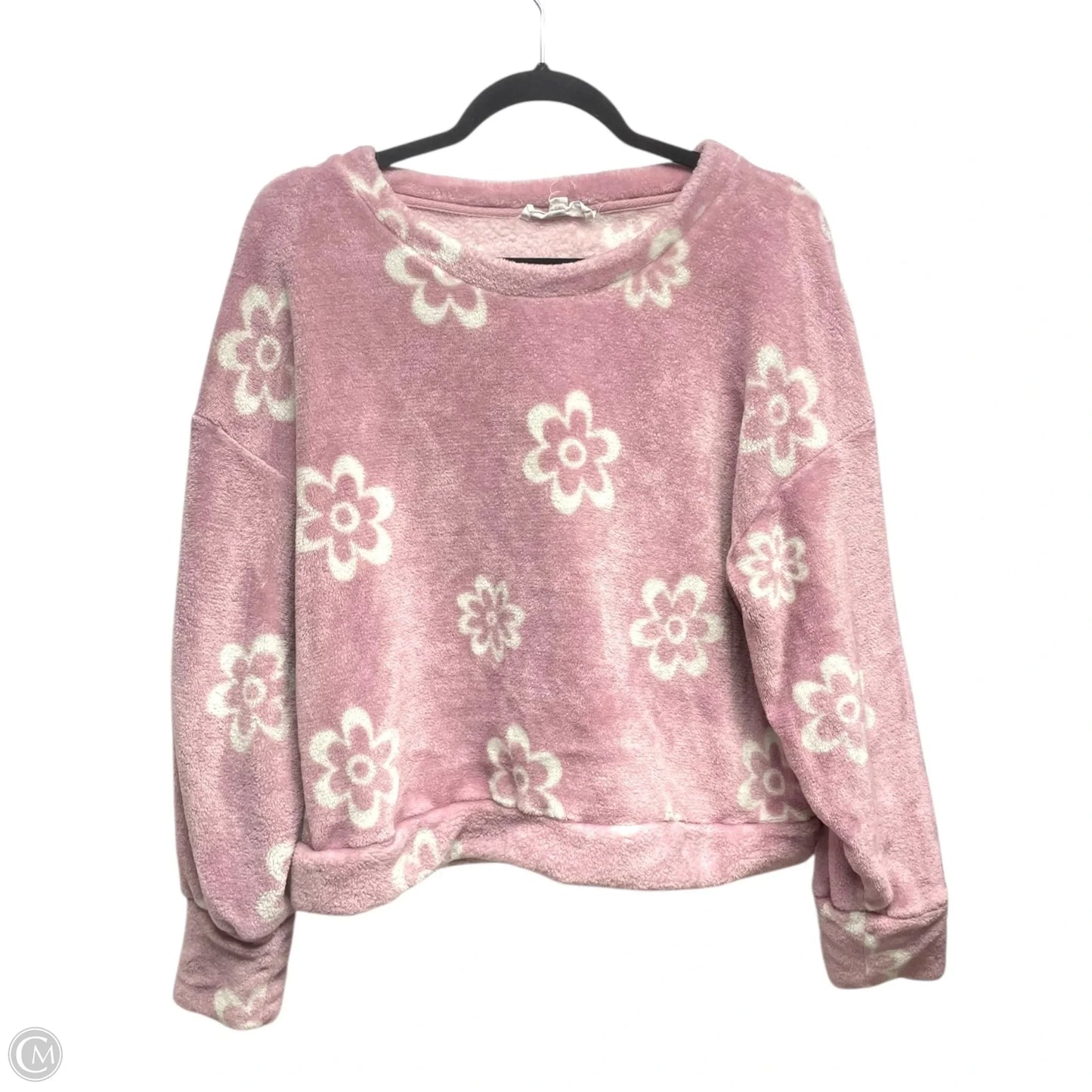 Sweater By Hippie Rose In Purple & White, Size: Xl