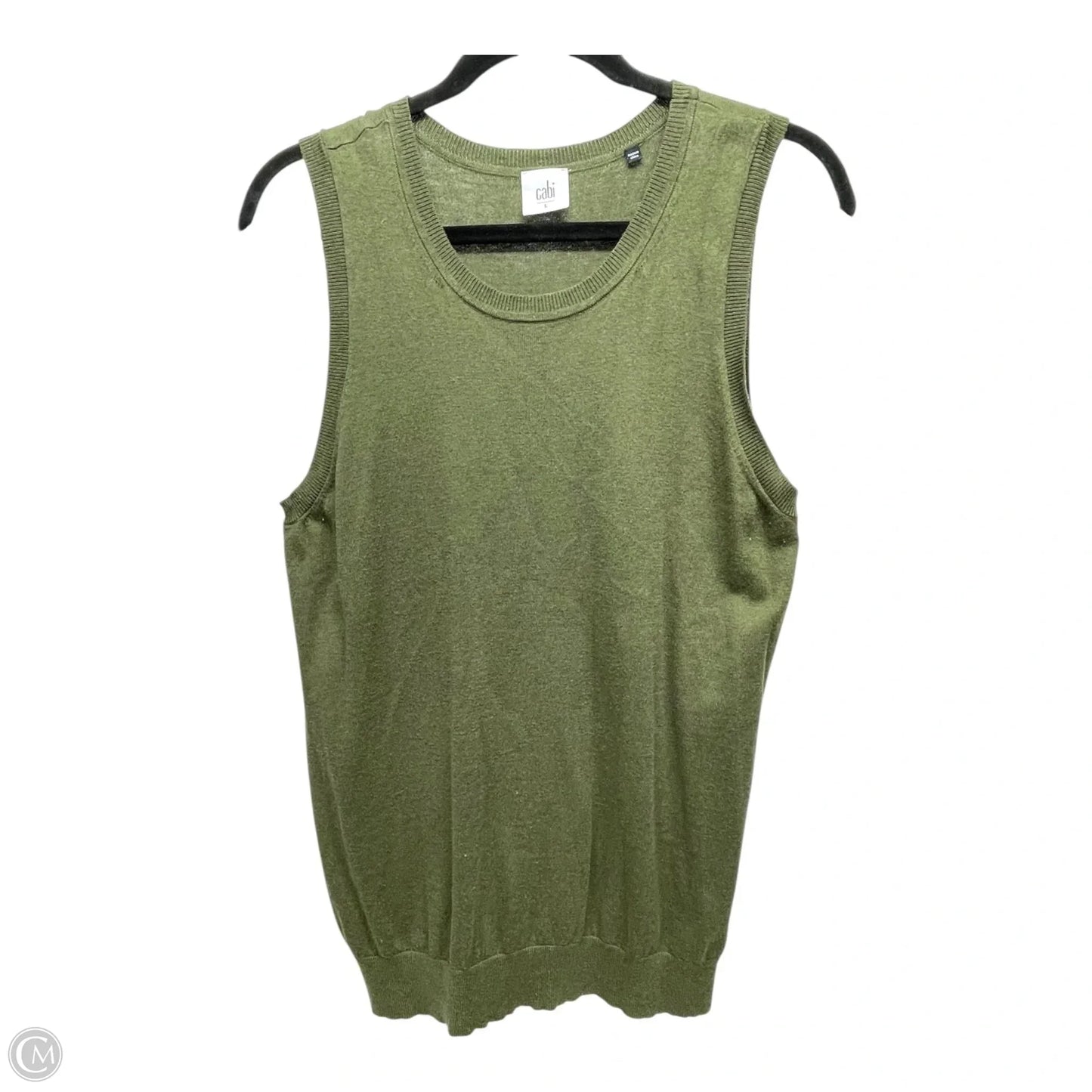 Sweater Short Sleeve By Cabi In Green
