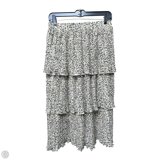 Skirt Midi By Entro In Animal Print, Size: M