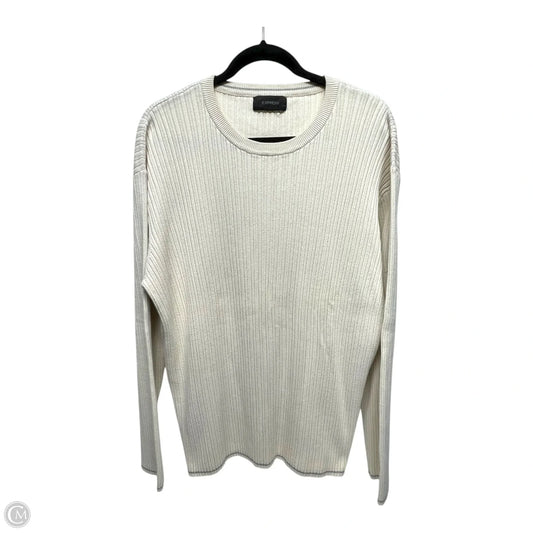 Sweater By Express In White, Size: L