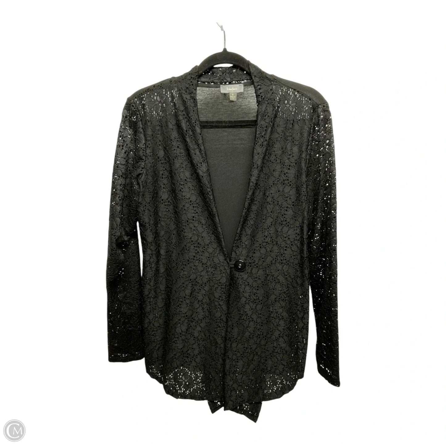Cardigan Designer By Neiman Marcus In Black, Size: M