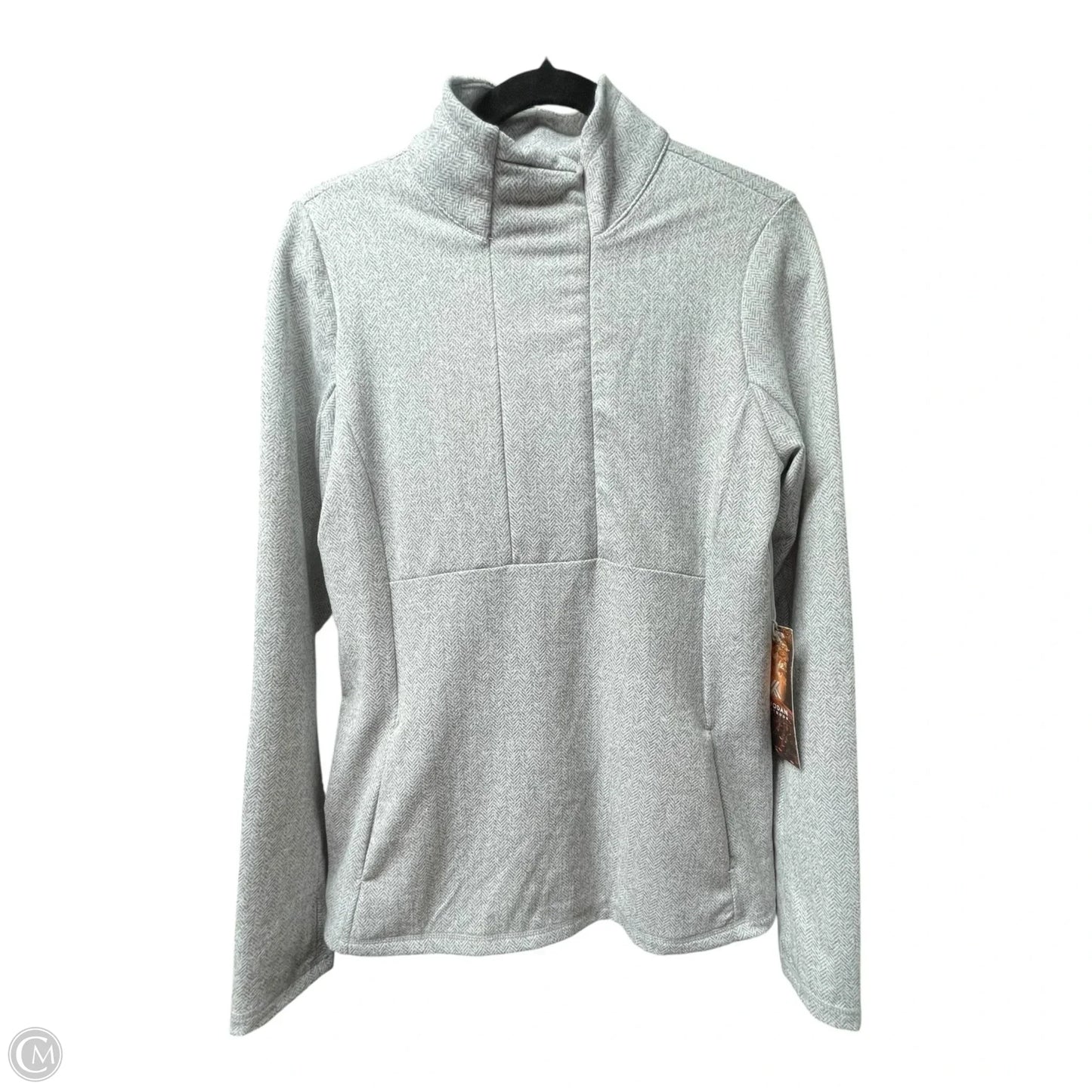 Athletic Jacket By Kyodan In Grey, Size: M