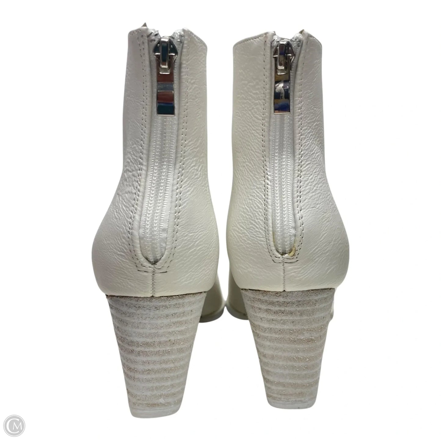 Boots Ankle Heels By BEAST FASHION  In White, Size: 10
