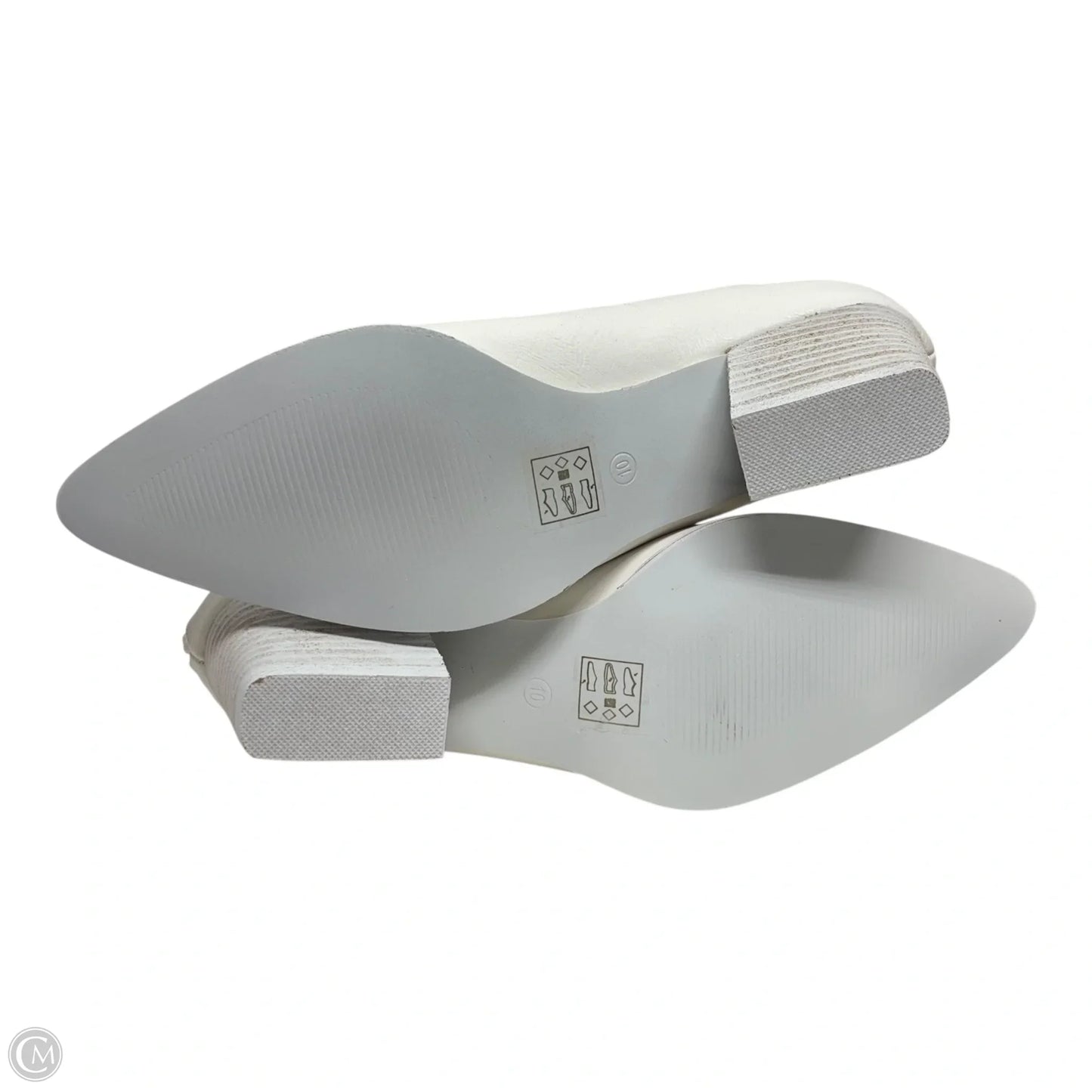Boots Ankle Heels By BEAST FASHION  In White, Size: 10