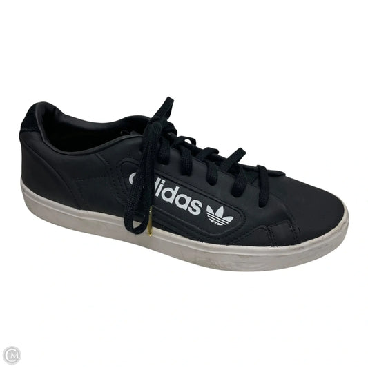 Shoes Sneakers By Adidas In Black & White, Size: 9