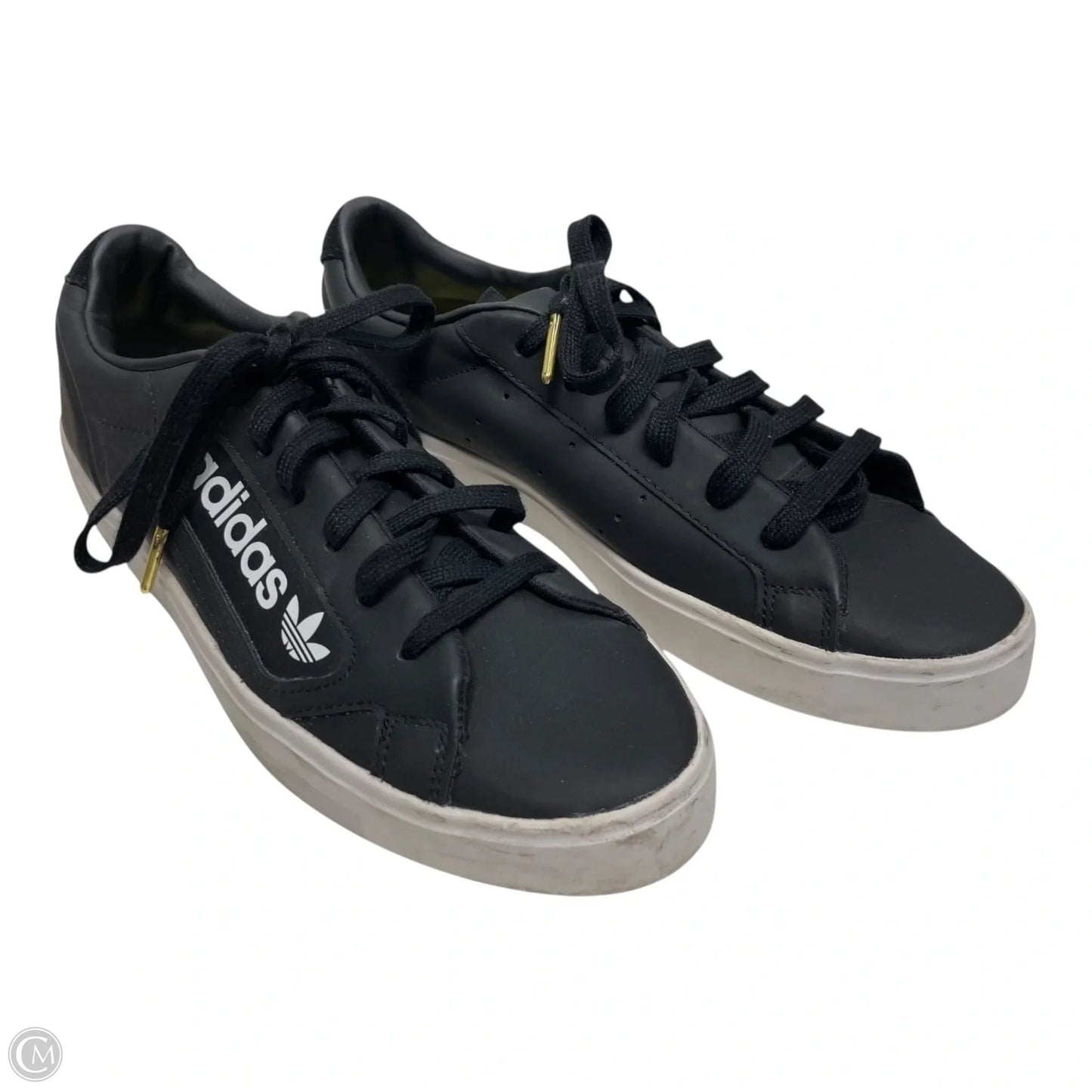 Shoes Sneakers By Adidas In Black & White, Size: 9