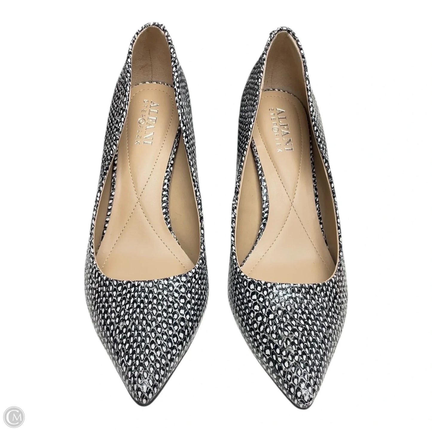 Shoes Heels Kitten By Alfani In Black & White, Size: 6.5