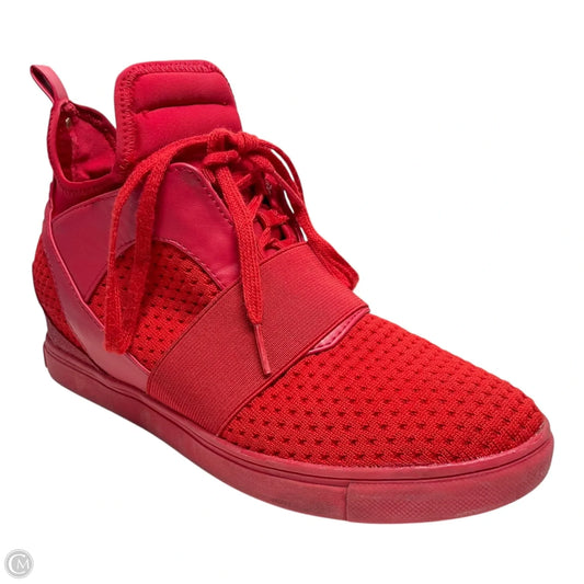 Shoes Sneakers By Guess In Red, Size: 7.5