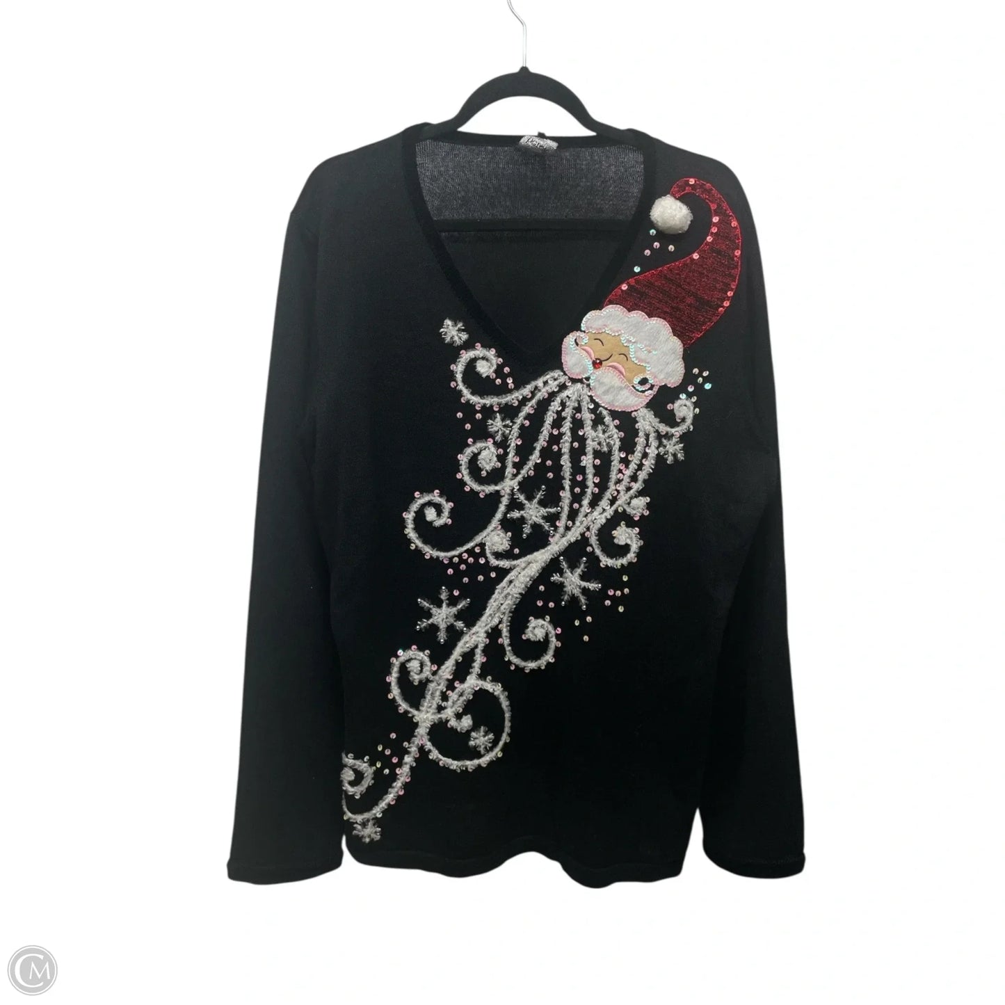 Sweater By BEREK In Black & White, Size: Xl