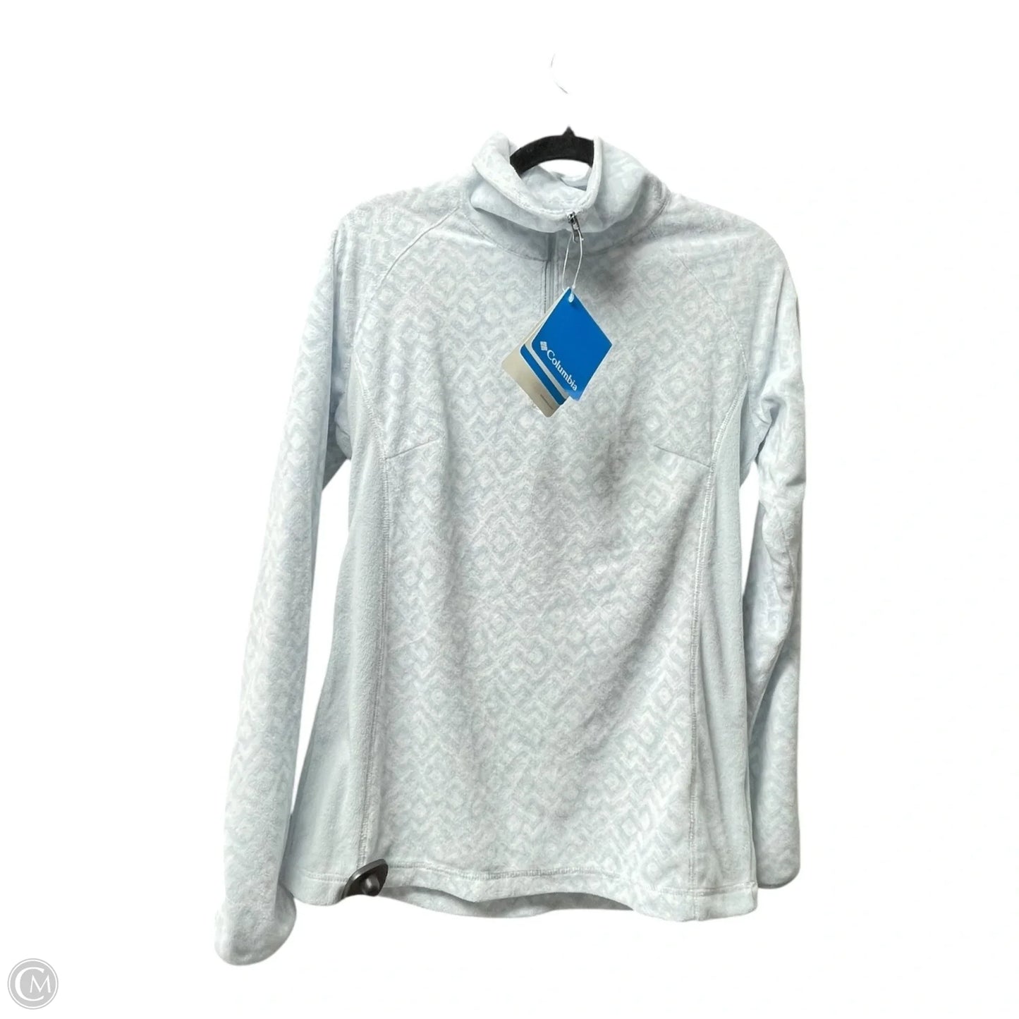 Jacket Fleece By Columbia In Blue & White, Size: M