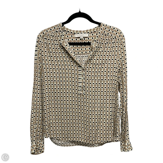 Top Short Sleeve By Loft In Multi-colored, Size: M