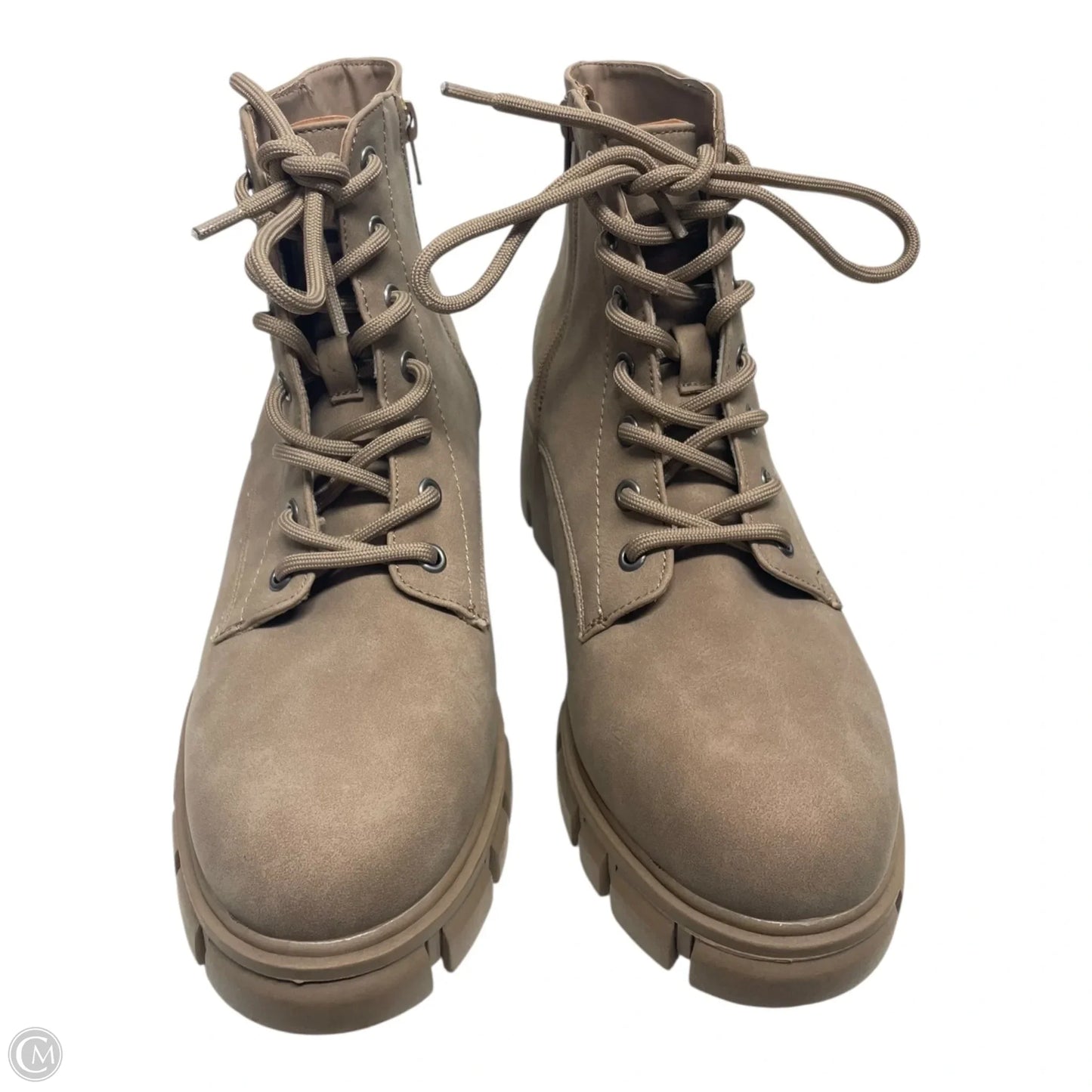 Boots Combat By Mia In Tan, Size: 9