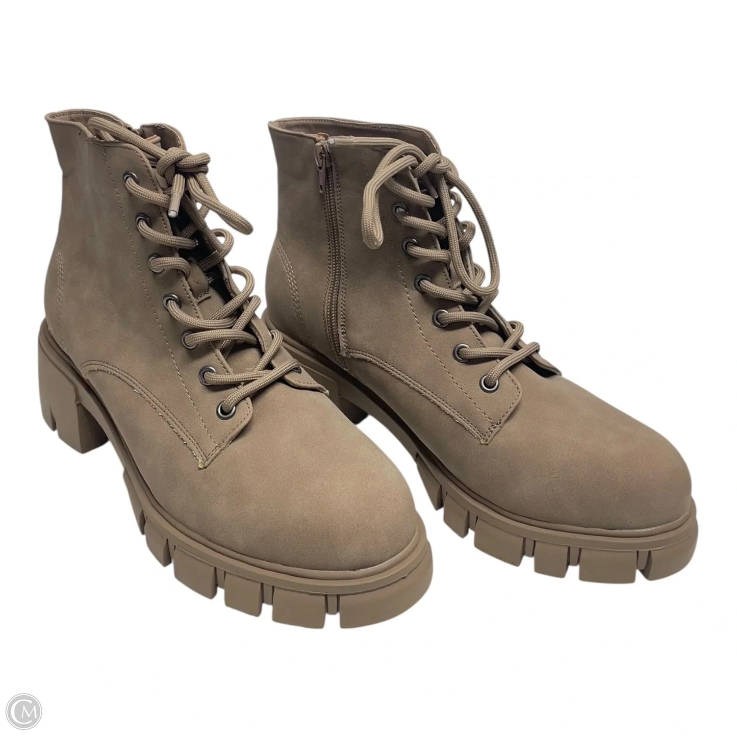 Boots Combat By Mia In Tan, Size: 9