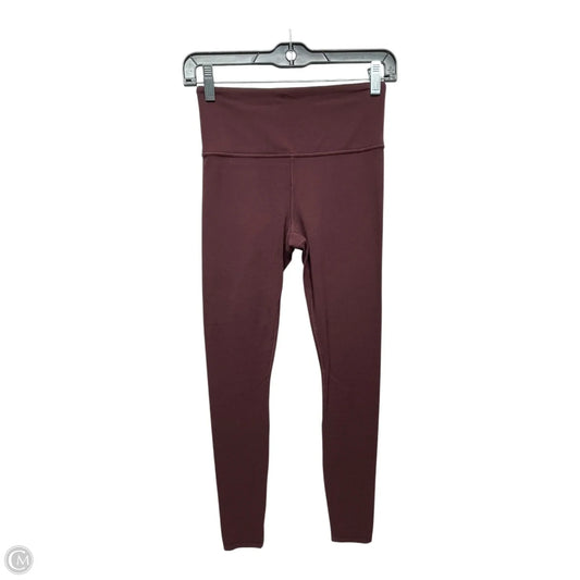 Athletic Leggings By Athleta In Maroon, Size: Xs