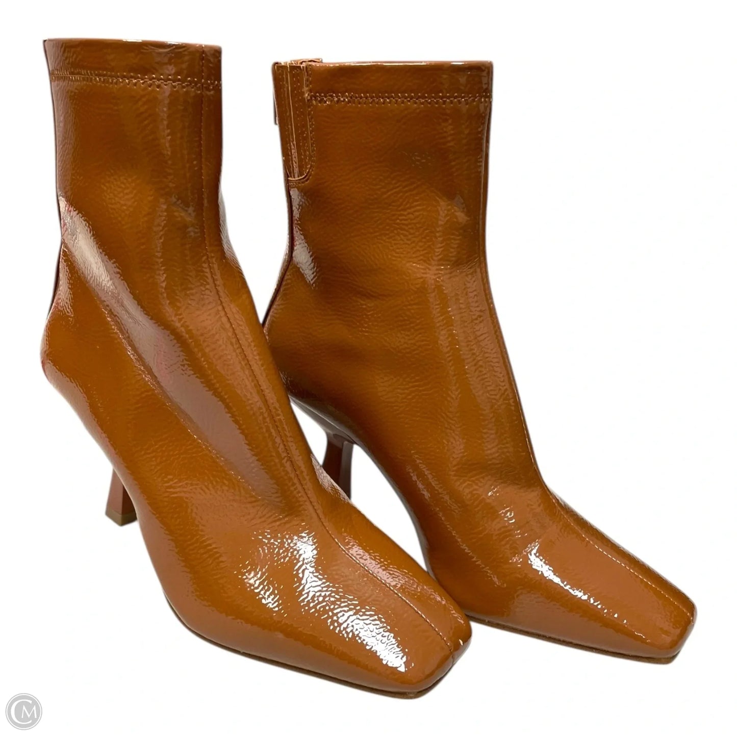 Boots Ankle Heels By Steve Madden In Brown, Size: 7.5