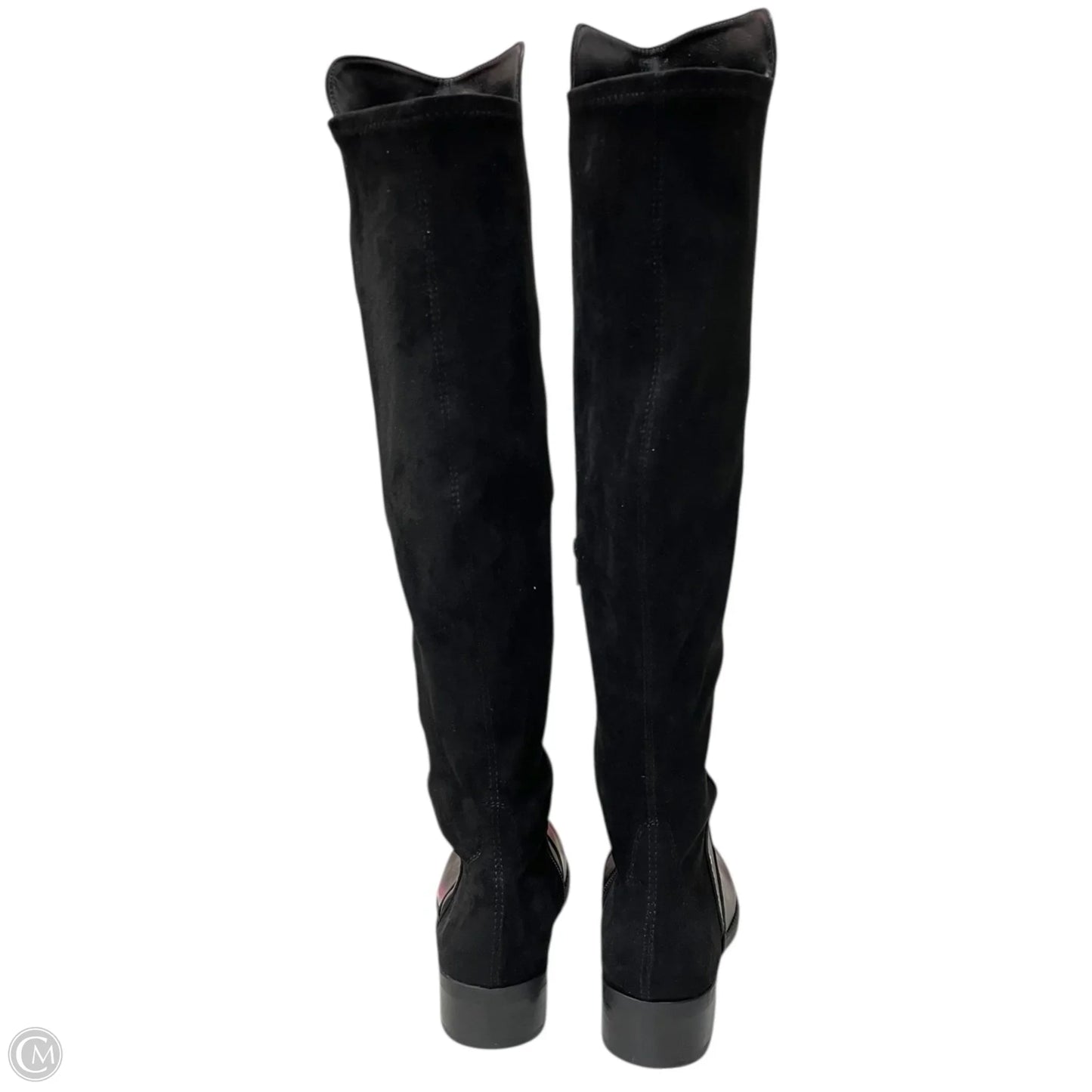 Boots Knee Flats By Clothes Mentor In Black, Size: 7.5