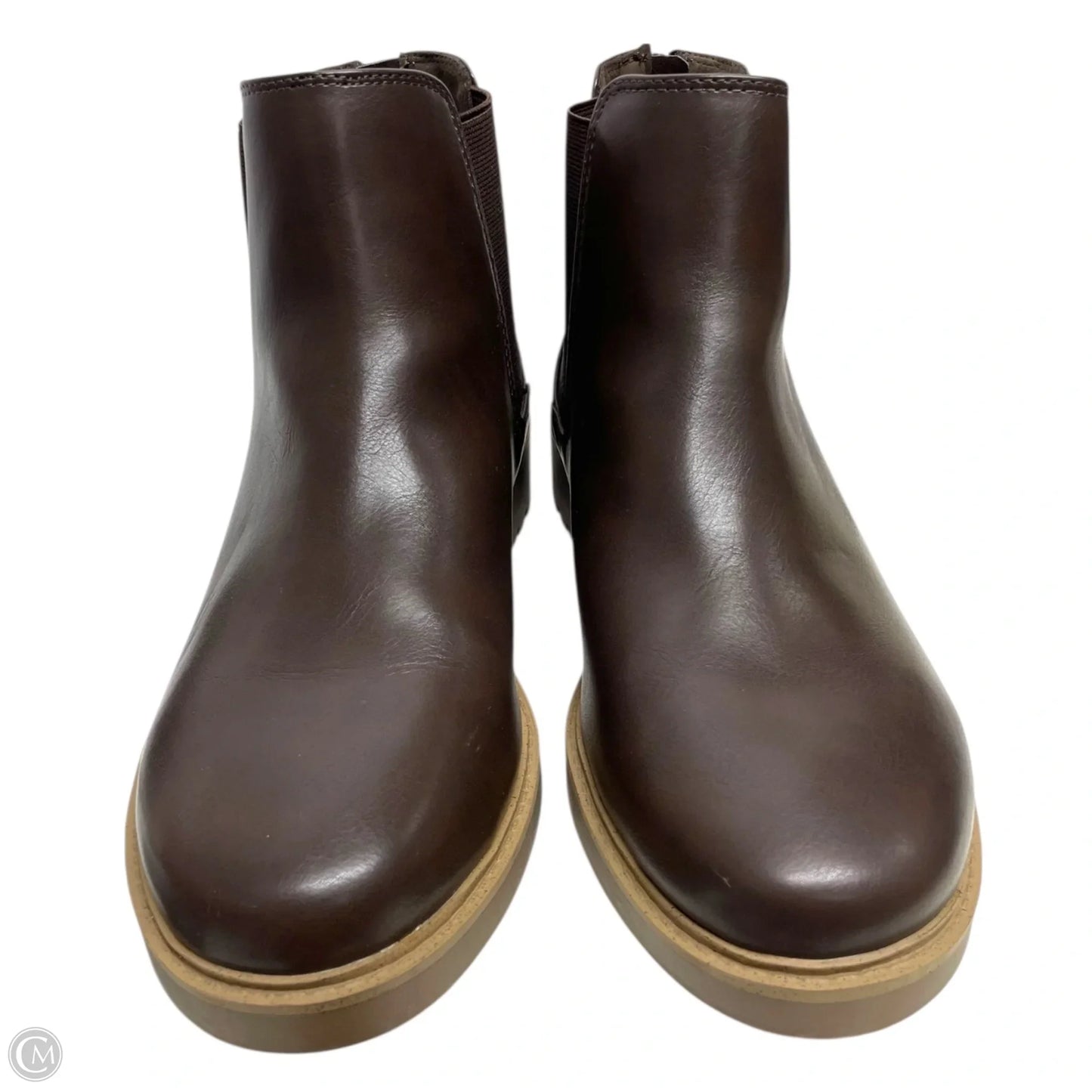 Boots Ankle Flats By Esprit In Brown, Size: 9.5