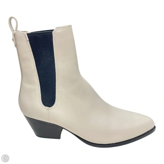 Boots Ankle Heels By Michael By Michael Kors In Black & Cream, Size: 9