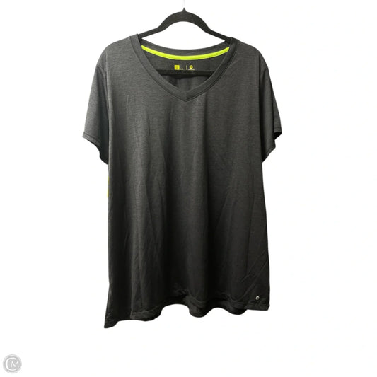 Athletic Top Short Sleeve By Xersion In Black, Size: 3x