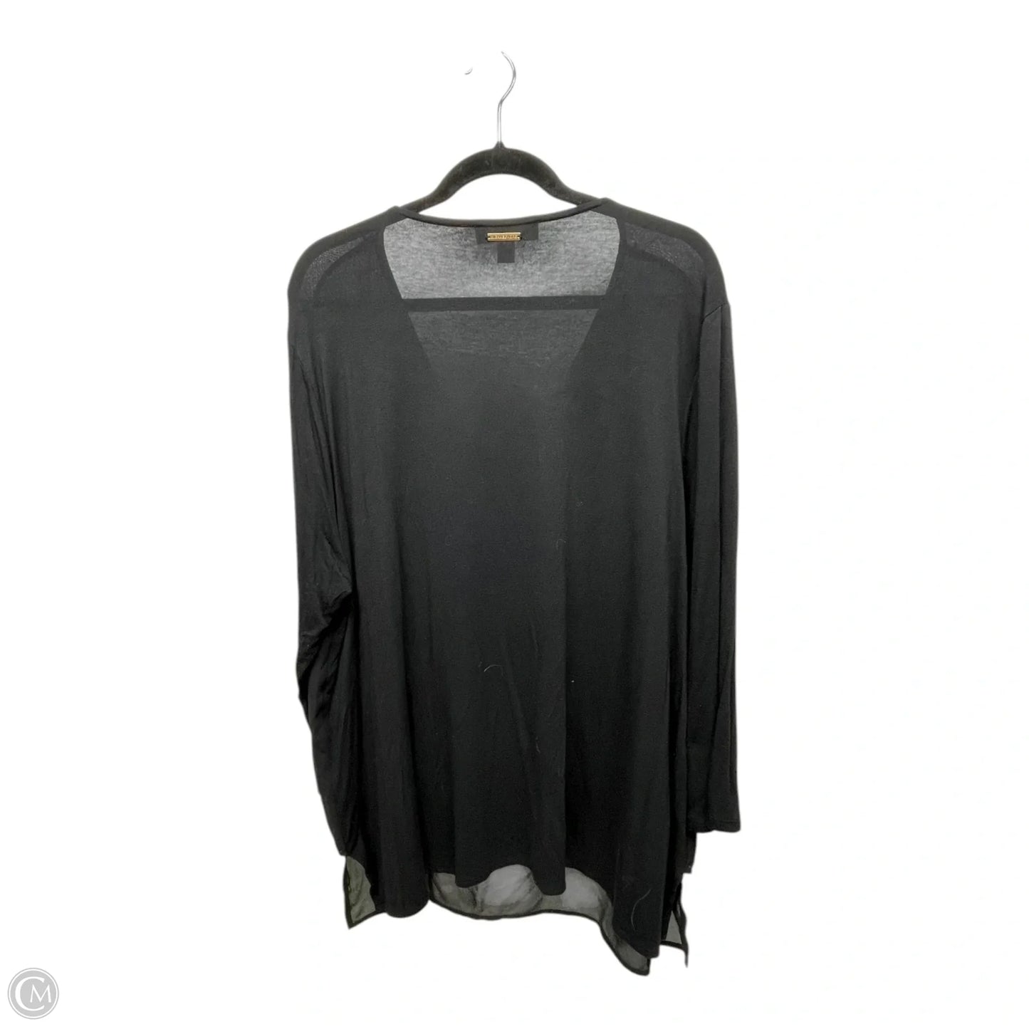 Top 3/4 Sleeve By Michael By Michael Kors In Black, Size: 3x