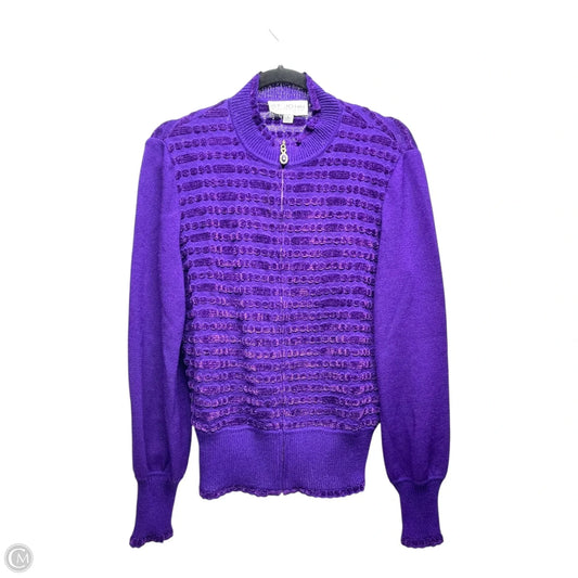 Jacket Luxury Designer By St John Collection In Purple, Size: 6
