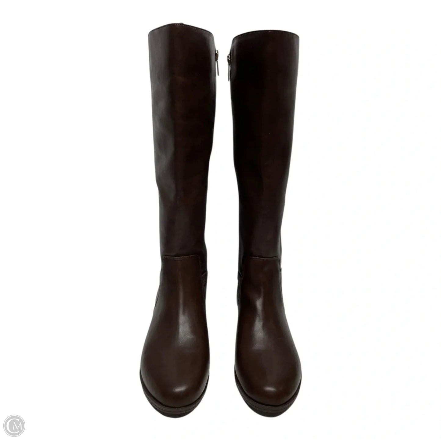 Boots Knee Heels By Crown And Ivy In Brown, Size: 9.5