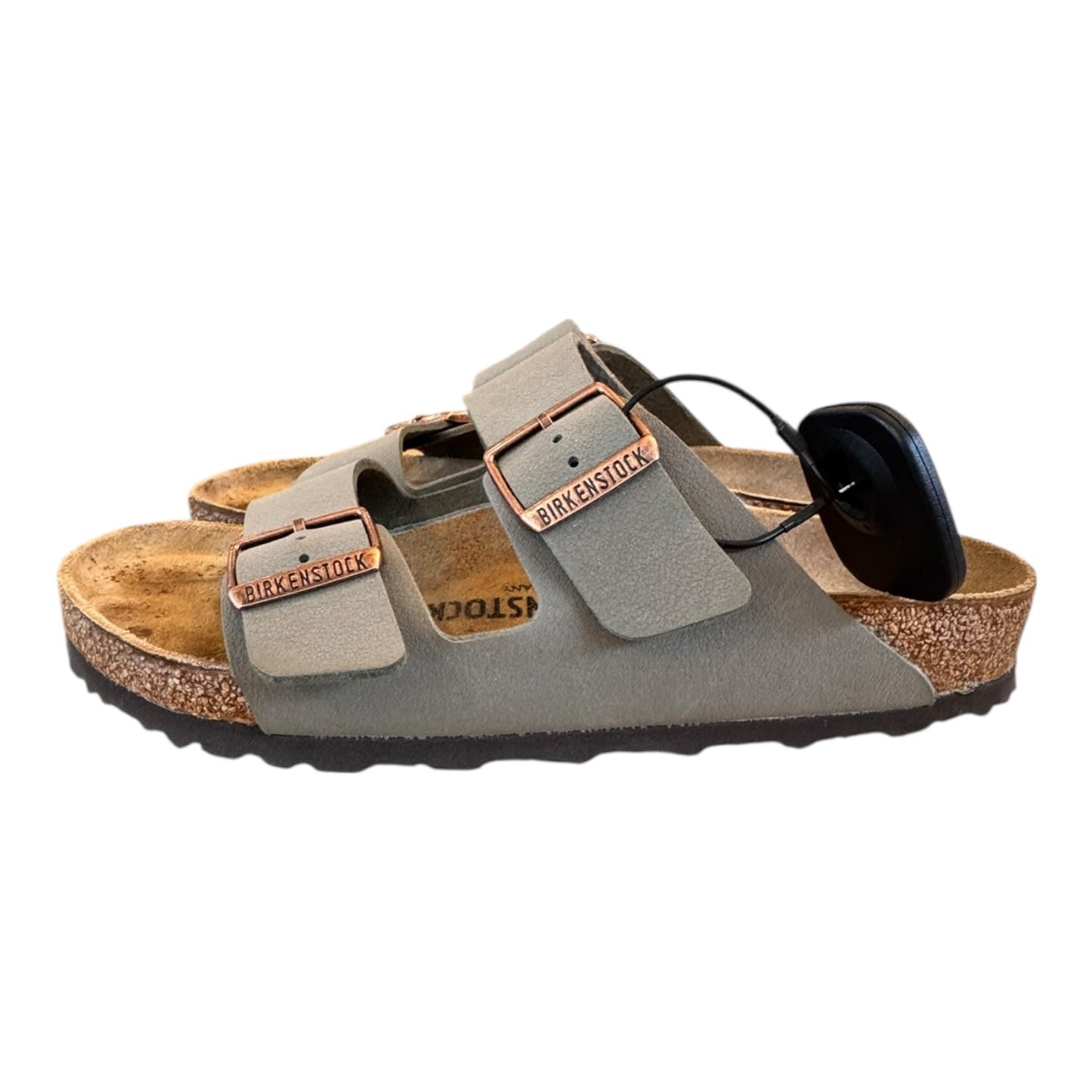 Sandals Flats By Birkenstock In Green, Size:9