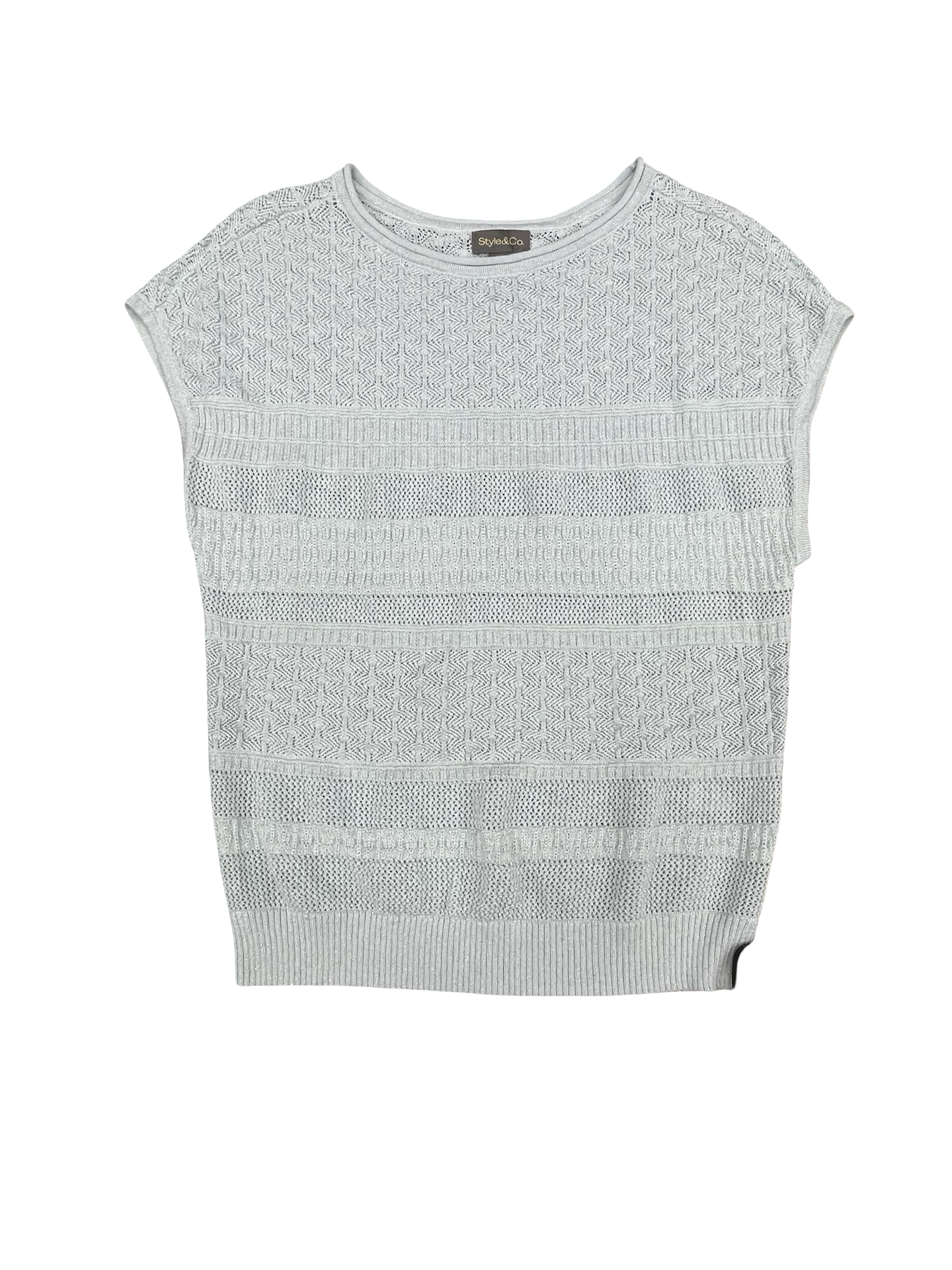 Top Sleeveless By Style And Company In Blue, Size:M