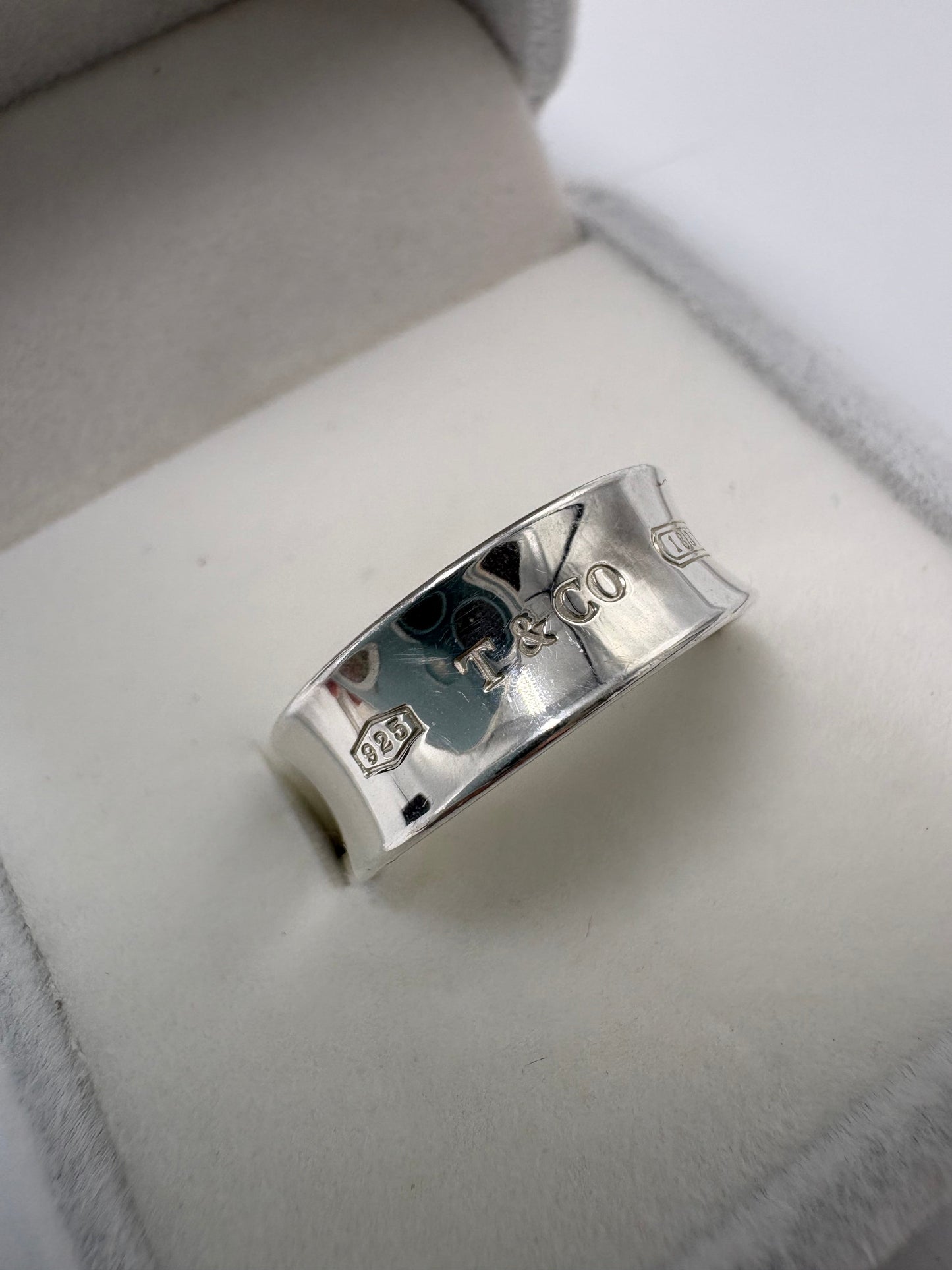 Tiffany & Company 1837 T & Co. 925 Luxury Ring, Size: 6