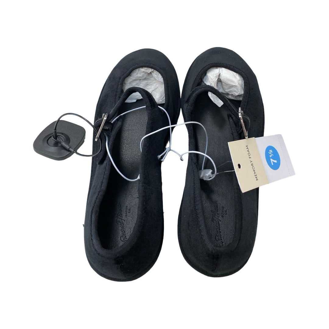 Shoes Flats By Universal Thread In Black, Size:7.5
