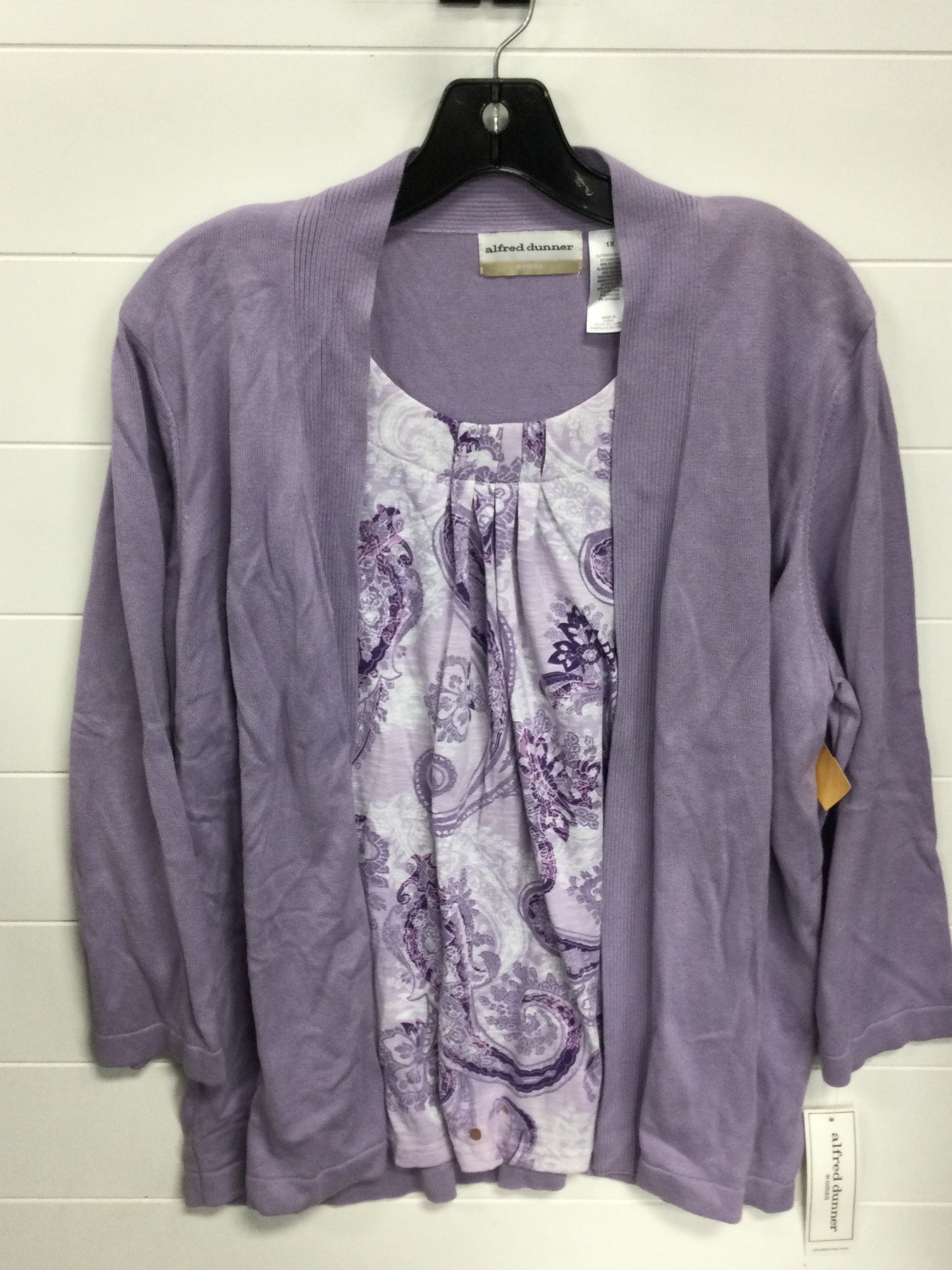 Top Ls By Alfred Dunner In Purple, Size:1X