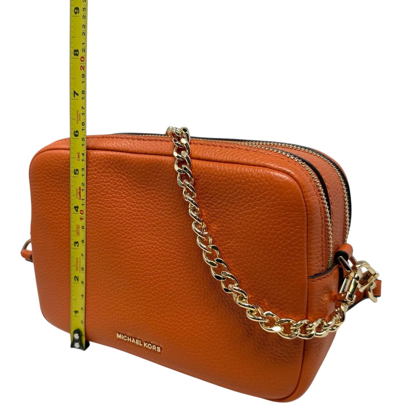 Bryant Medium Double Zip Chain Camera Crossbody Bag Designer By Michael Kors, Size: Medium