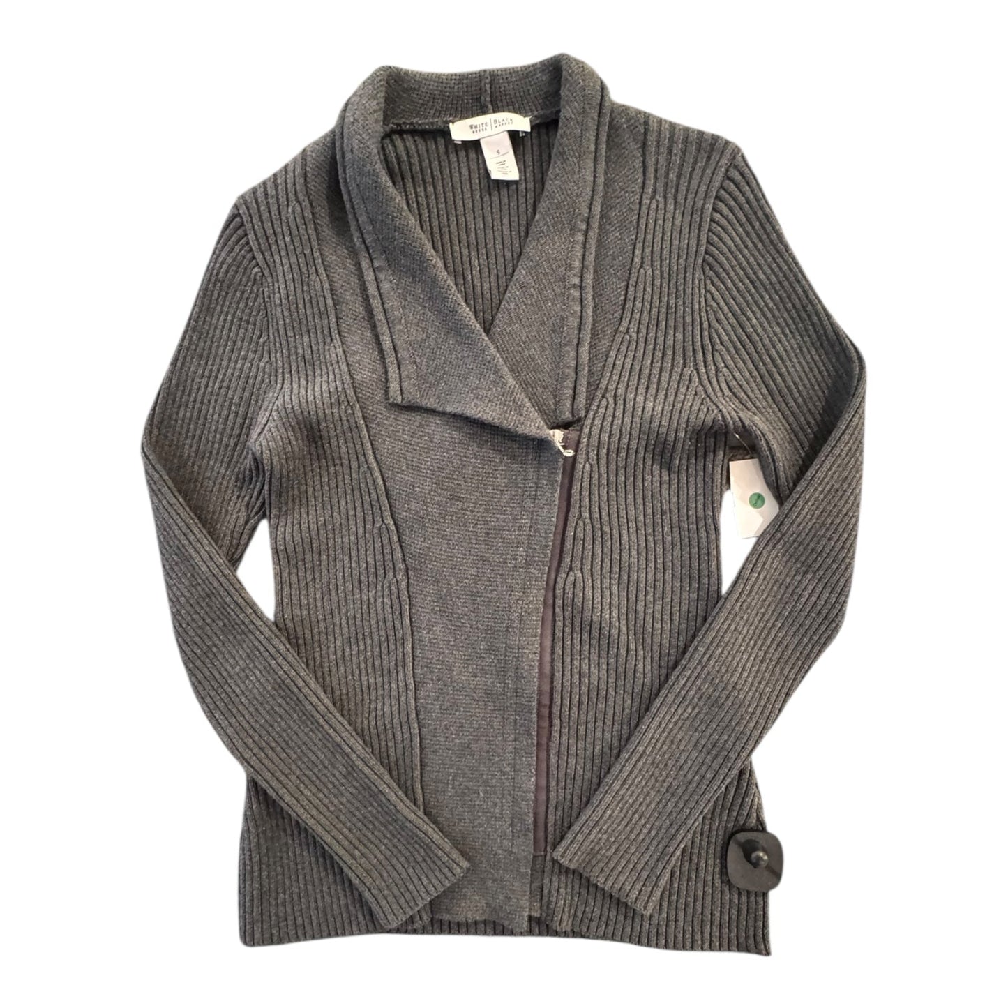 Sweater Cardigan By White House Black Market In Grey, Size:S