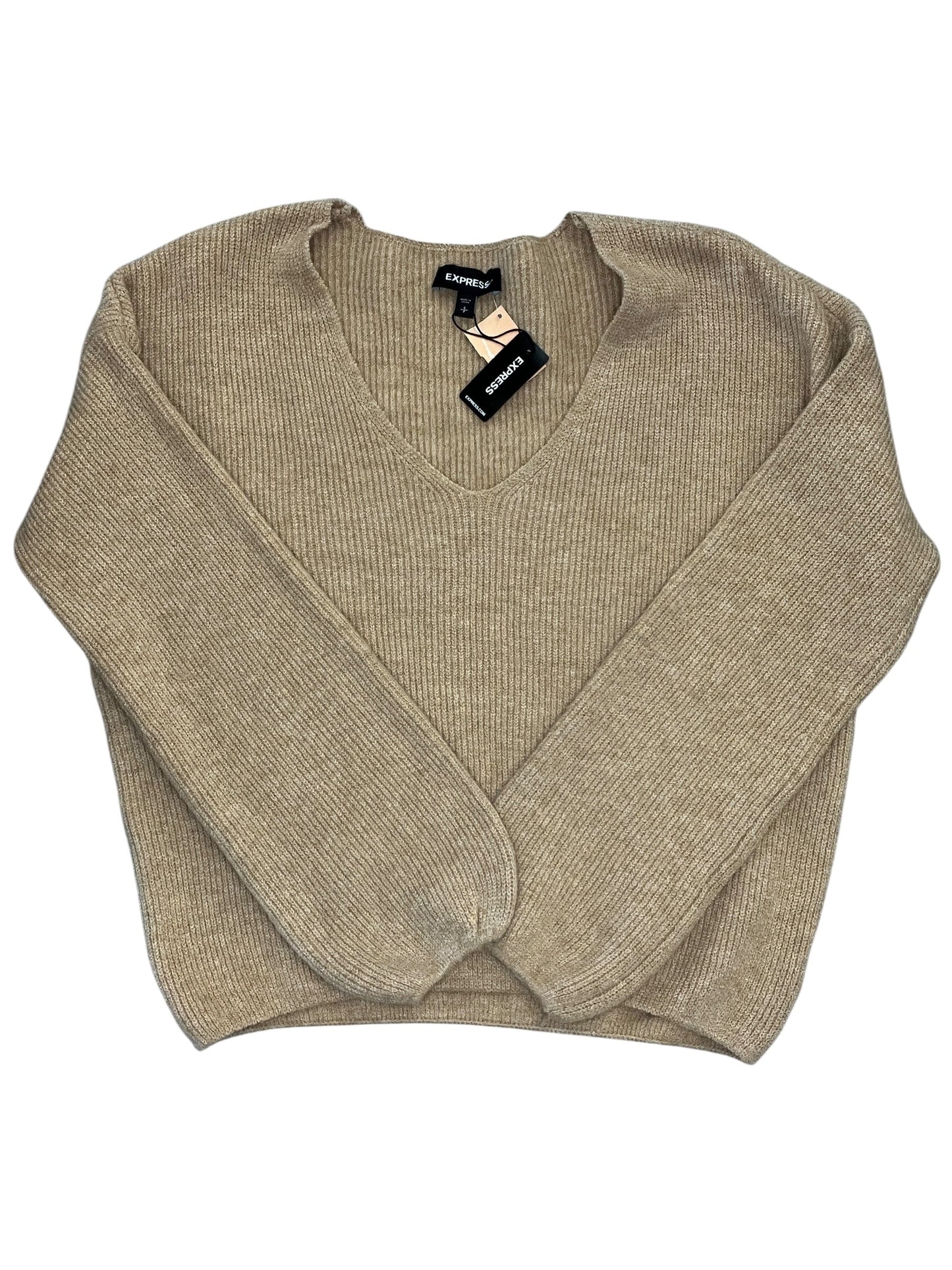 Sweater By Express In Tan, Size:S