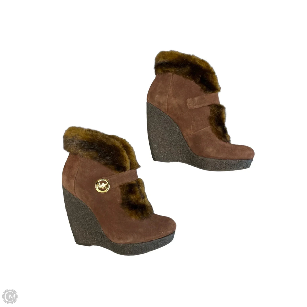 Boots Ankle Heels By Michael By Michael Kors In Brown, Size: 7