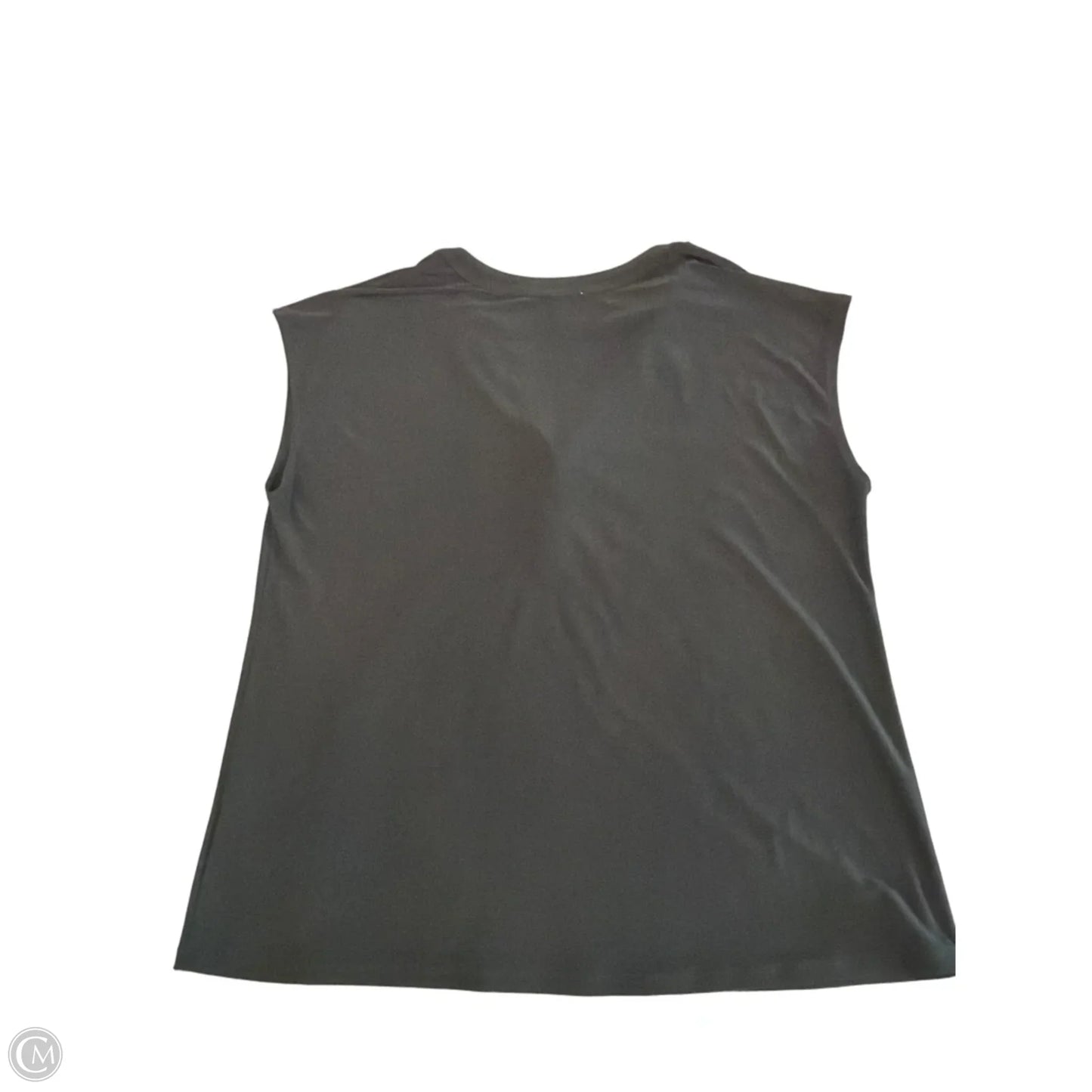 Blouse Short Sleeve By Anne Klein In Black, Size: Xl