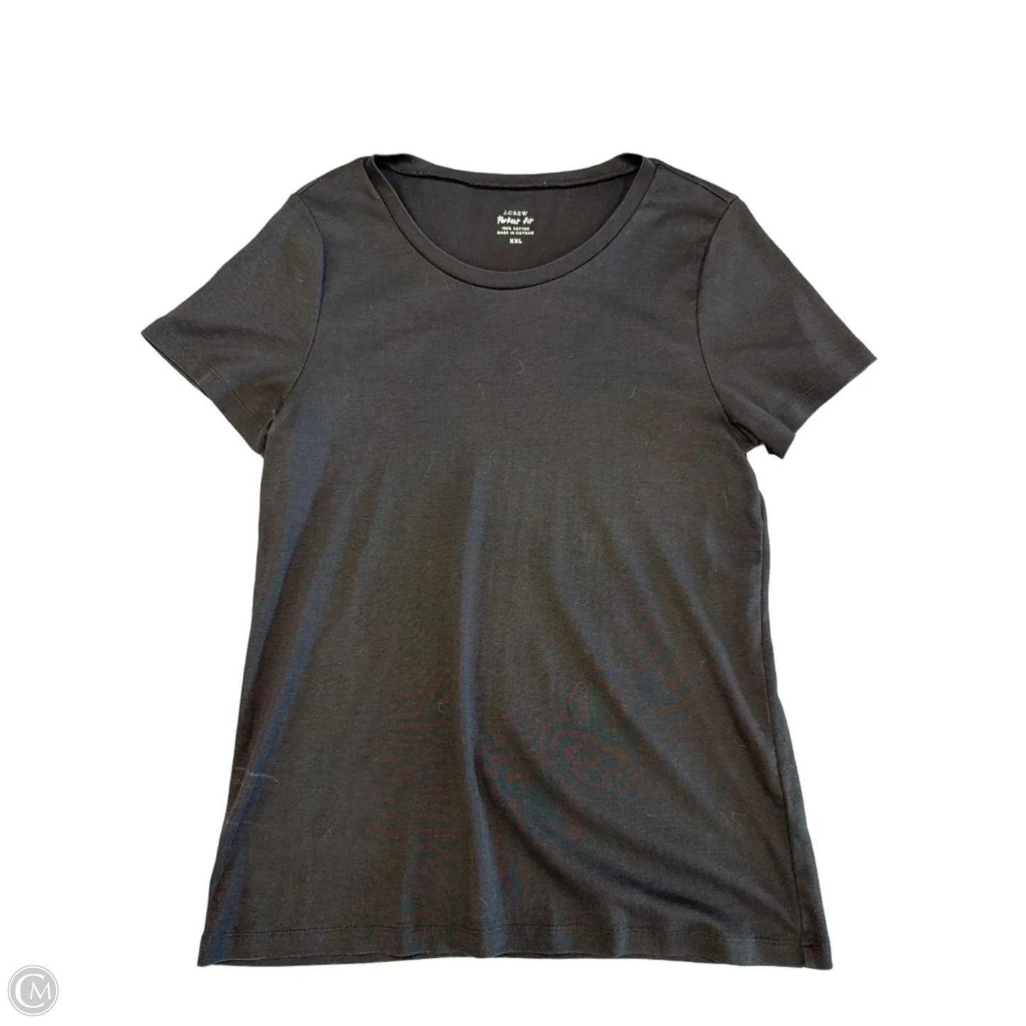 Top Short Sleeve Basic By J. Crew In Black, Size: Xxl