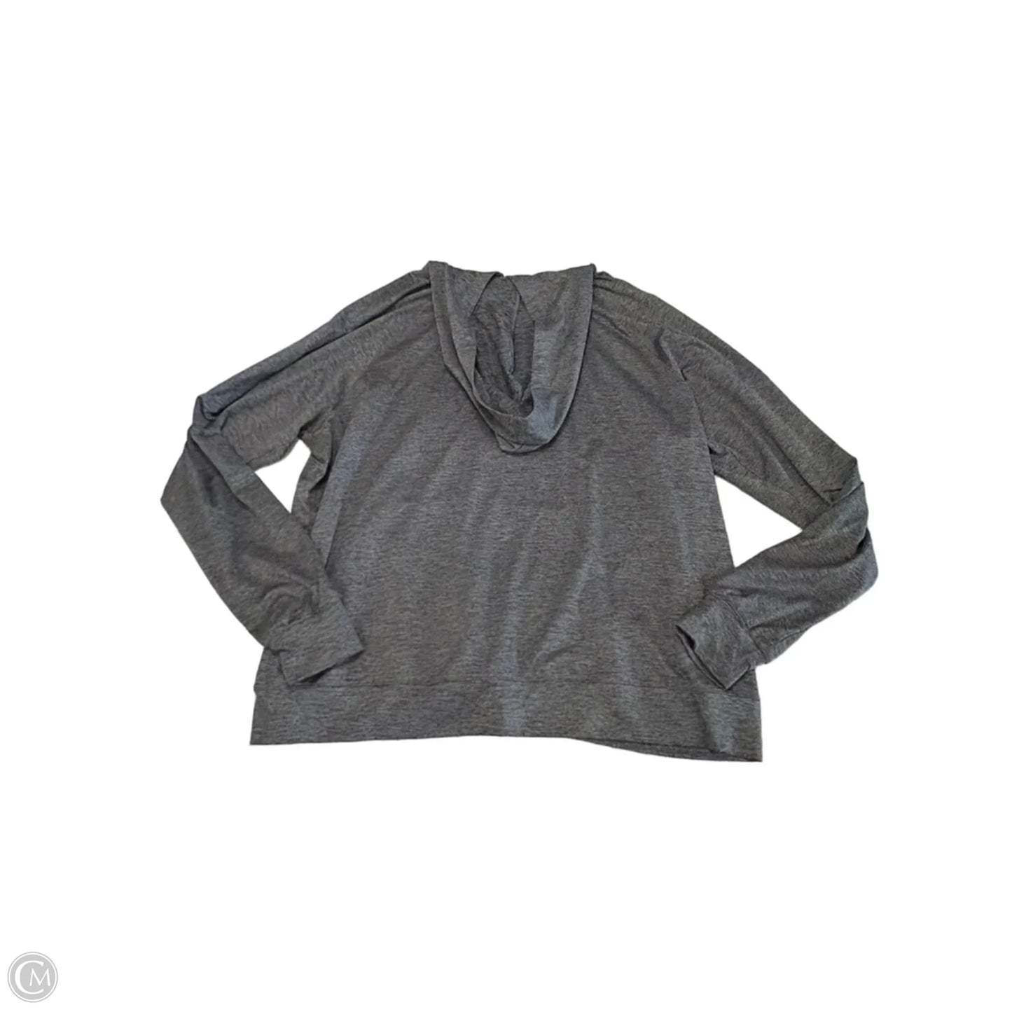 Athletic Top Long Sleeve Hoodie By Brooks In Grey, Size: Xl