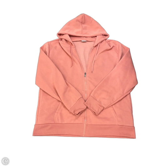 Sweatshirt Hoodie By Clothes Mentor In Pink, Size: Xxl