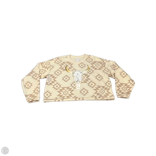 Sweatshirt Crewneck By Ariat In Tan, Size: Xxl