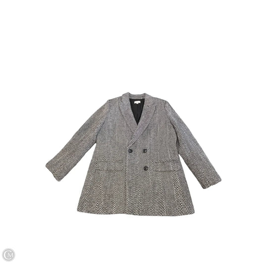Coat Peacoat By Loft In Black & White, Size: L