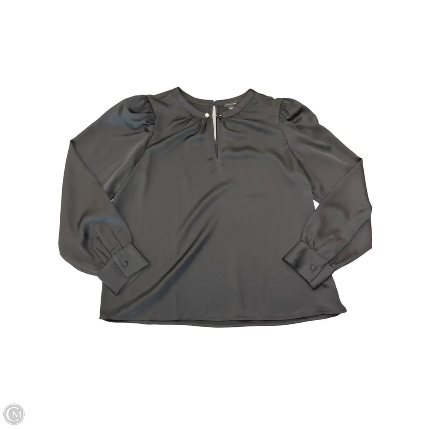 Blouse Long Sleeve By Ann Taylor In Black, Size: L