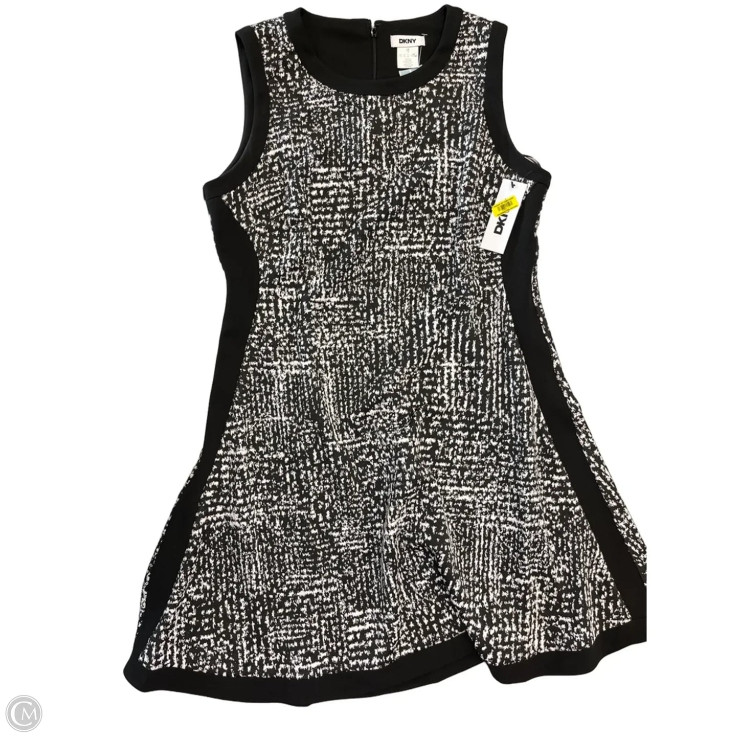 Dress Party Midi By Dkny In Black & White, Size: Xl