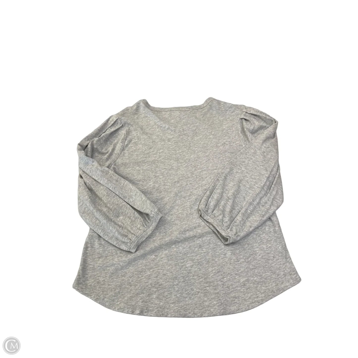 Top Long Sleeve By Tommy Hilfiger In Grey, Size: L
