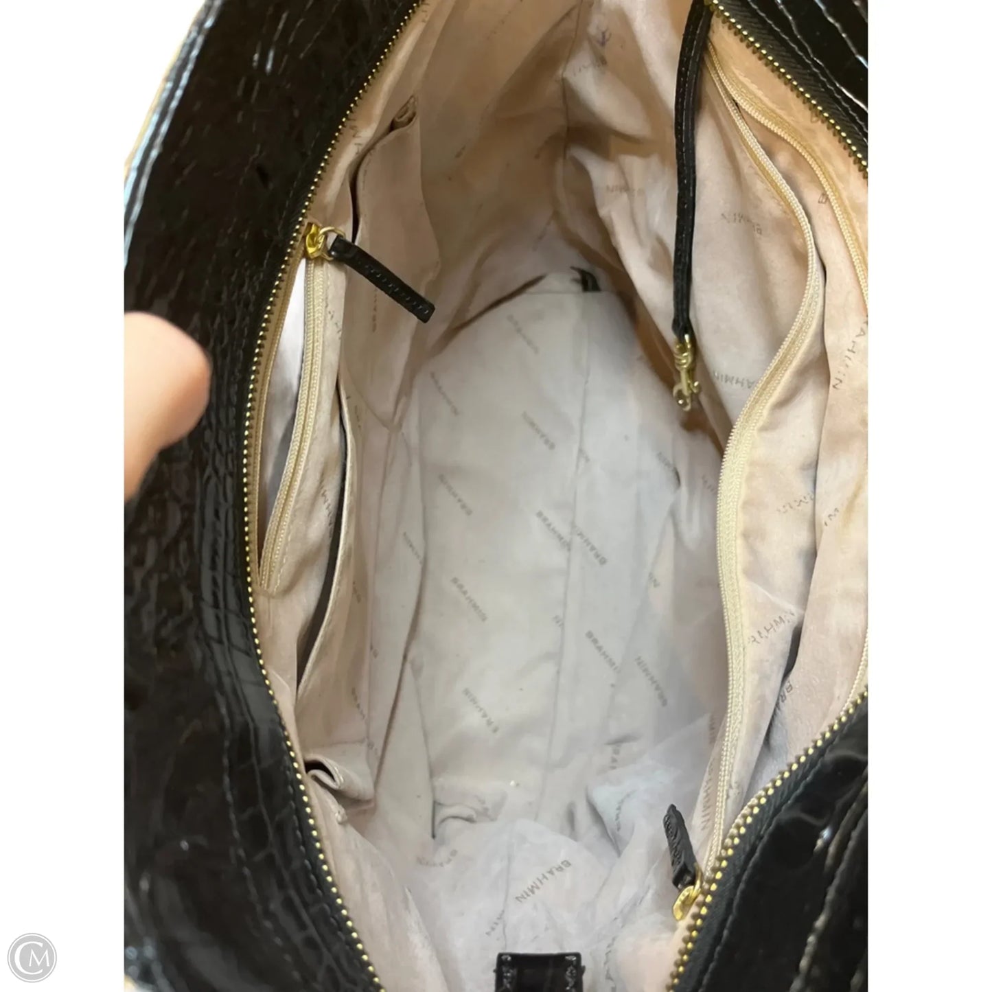 Handbag Designer By Brahmin, Size: Large