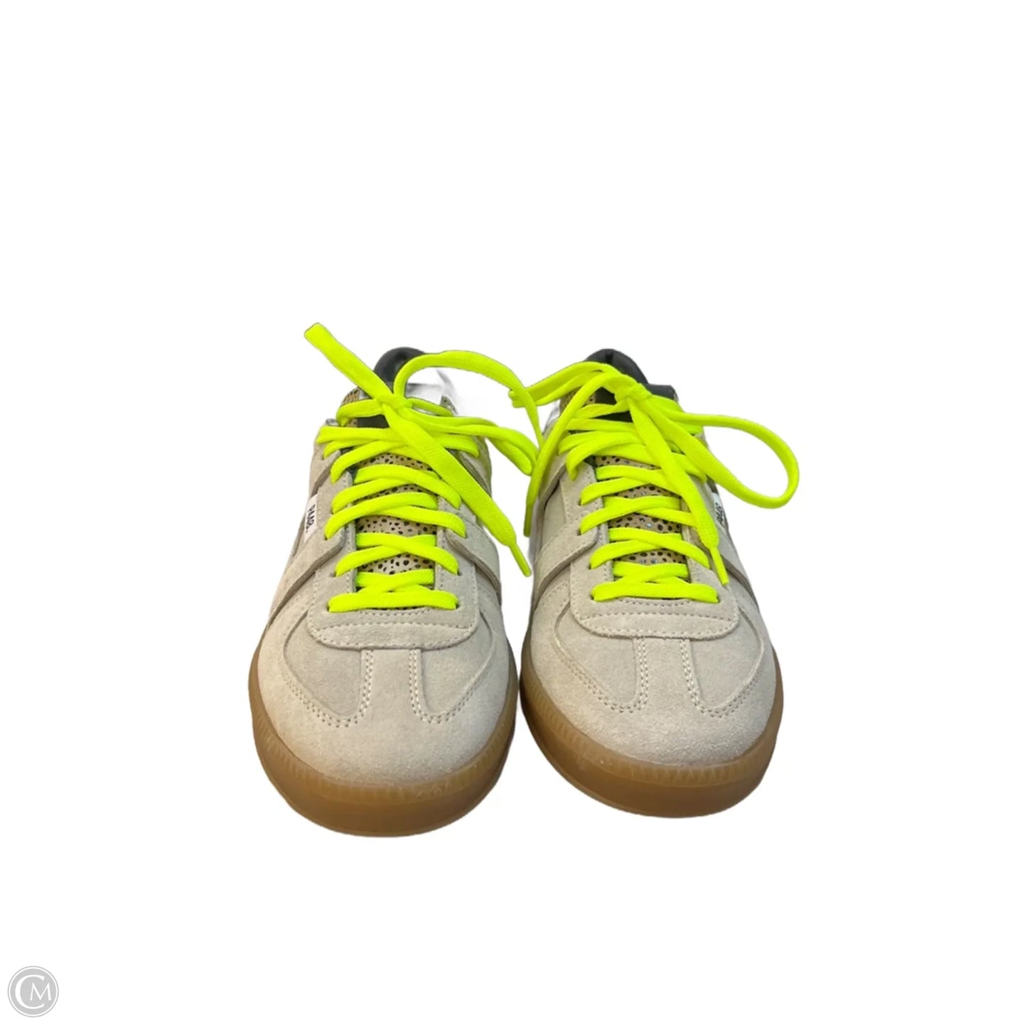 Shoes Sneakers By P448 In Grey & Yellow, Size: 8.5