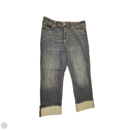 Jeans Cropped By St Johns Bay In Blue Denim, Size: 14
